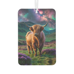 Highland Cow Under The stars Car Air Freshener