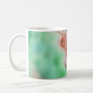 Highland cow watercolor #1 coffee mug