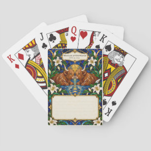 Highland Cow Wedding Guest Book Signing Deck Playing Cards