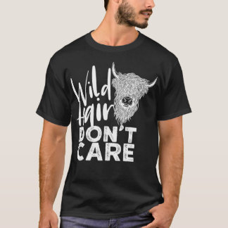Highland Cow Wild Hair Bull Scottish Highland Catt T-Shirt