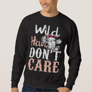 Highland Cow Wild Hair Don't Care Sweatshirt