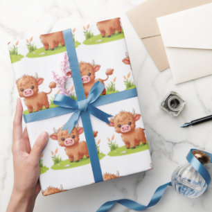Highland Cow Wrapping Paper
