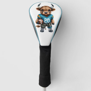Highland Cows and Football Golf Head Cover