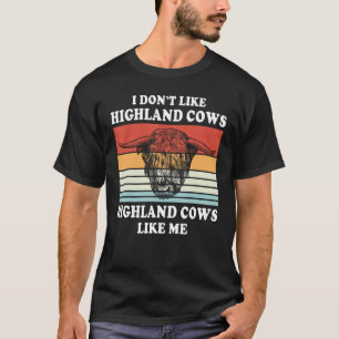Highland Cows Farmer Animal Cattle Cow T-Shirt