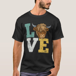 Highland Cows Farmer Scottish Vintage T-Shirt