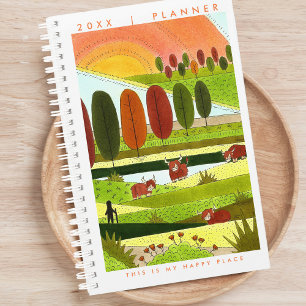 Highland Cows Happy Place Planner