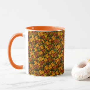 Highland Cows In Crisscross Tartan, Mug