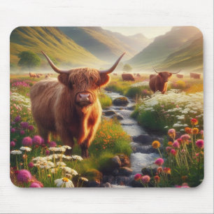 Highland Cows Mouse Pad