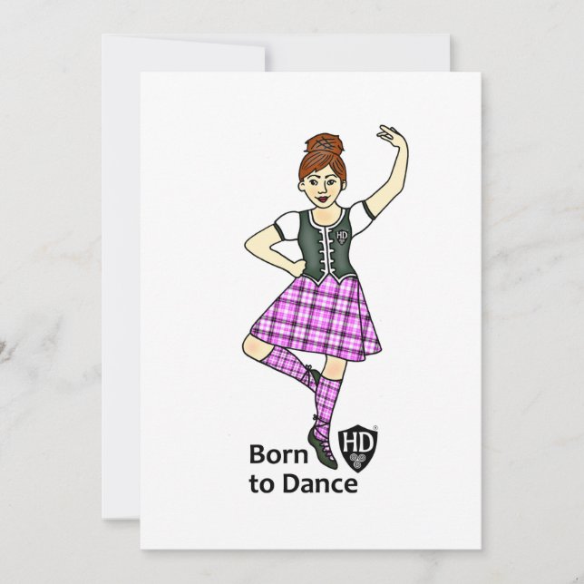 Highland Dancer Card (Front)
