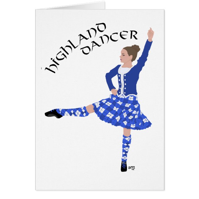 Highland Dancer in Blue (Front)