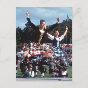Highland Dancing Postcard