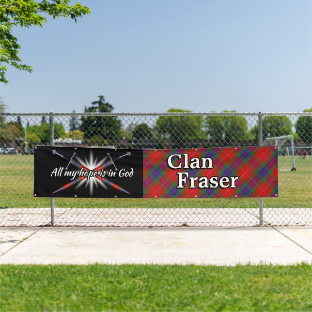 Highland Festival Clan Fraser Tent Banner (Insitu)
