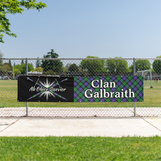 Highland Festival Clan Galbraith Tent Banner (Insitu)