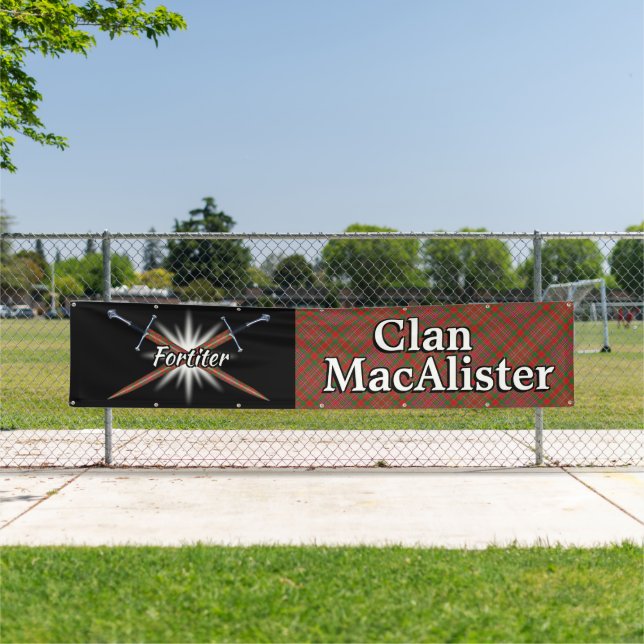 Highland Festival Clan MacAlister Tent Banner (Insitu)