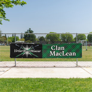 Highland Festival Clan MacLean Hunting Tartan Tent Banner