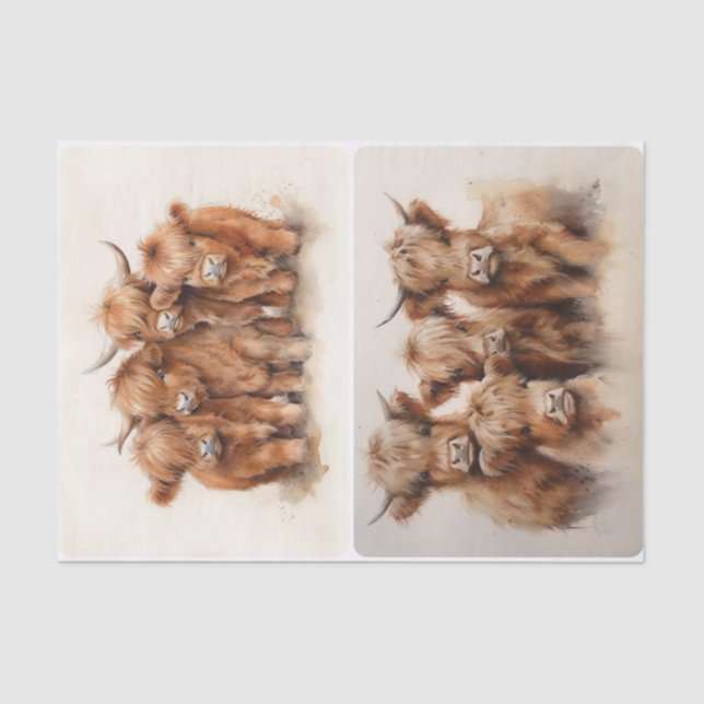 Highland Gathering  Tissue Paper (Front)