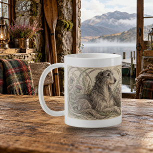 Highland Hound Art Nouveau Deerhound Mug