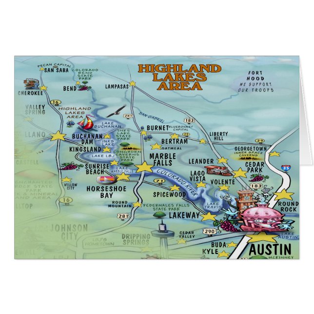 Highland Lakes Area (Front Horizontal)