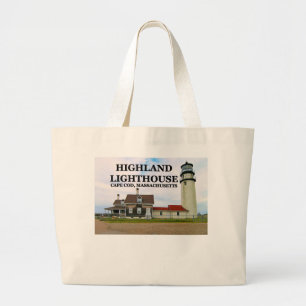 Highland Lighthouse, Cape Cod, Massachusetts Large Tote Bag