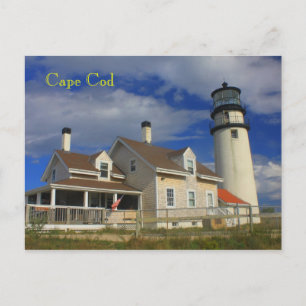 Highland Lighthouse Cape Cod Truro MA Postcard