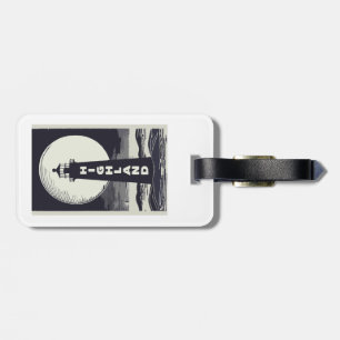 Highland Lighthouse Massachusetts Moon Luggage Tag