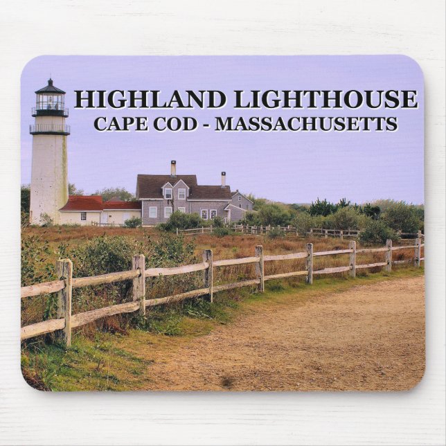 Highland Lighthouse, Massachusetts Mousepad (Front)