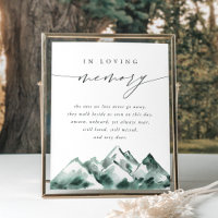 Highland | Mountain Wedding Memorial Sign