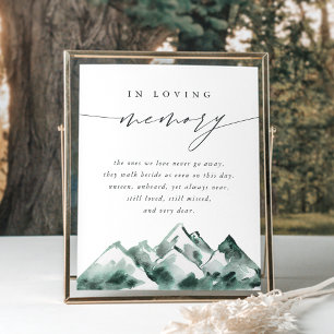 Highland Mountain Wedding Memorial Sign