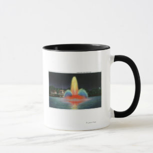 Highland Park Reservoir Illuminated at Night Mug