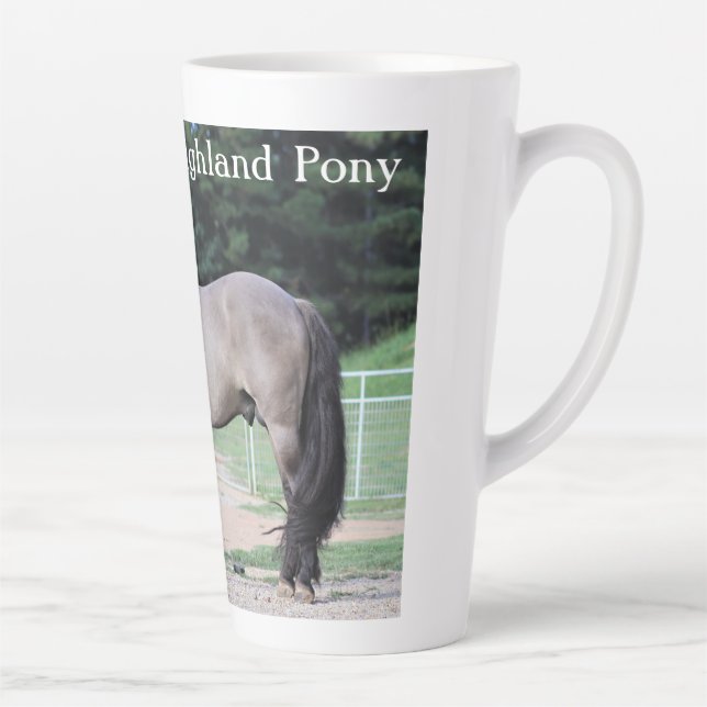 Highland pony latte cup (Right)