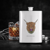Highland Scottish Cow Purple Celtic Thistle