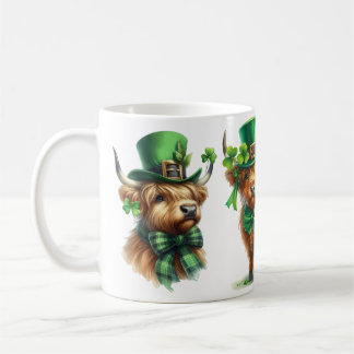 Highland Scottish cow St. Patrick's Day funny gift Coffee Mug