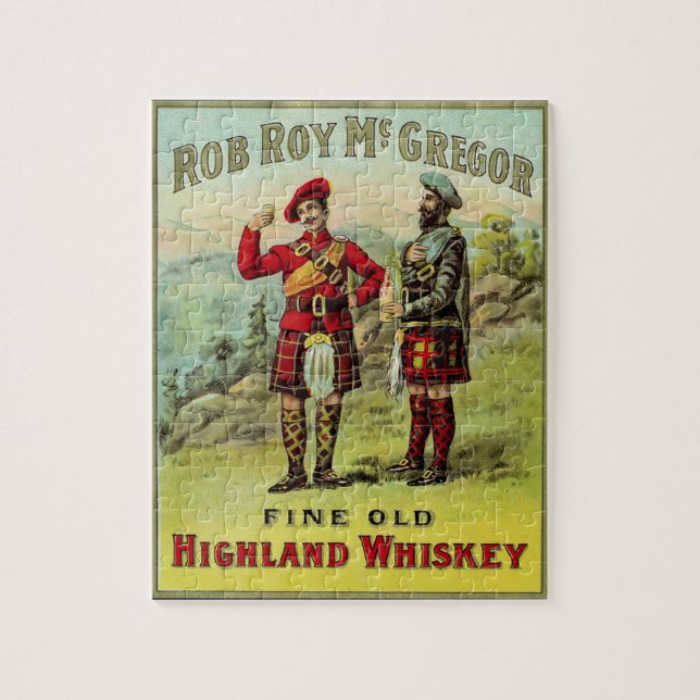 HIghland Scottish Whiskey Label Jigsaw Puzzle (Vertical)