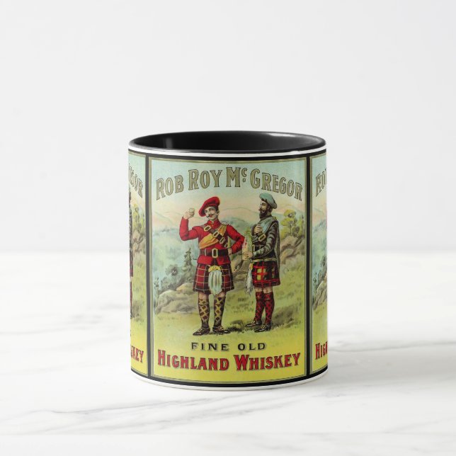 HIghland Scottish Whiskey Label Mug (Center)