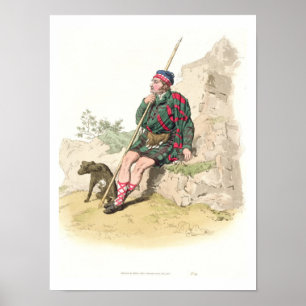 Highland Shepherd, from 'Costume of Great Britain' Poster