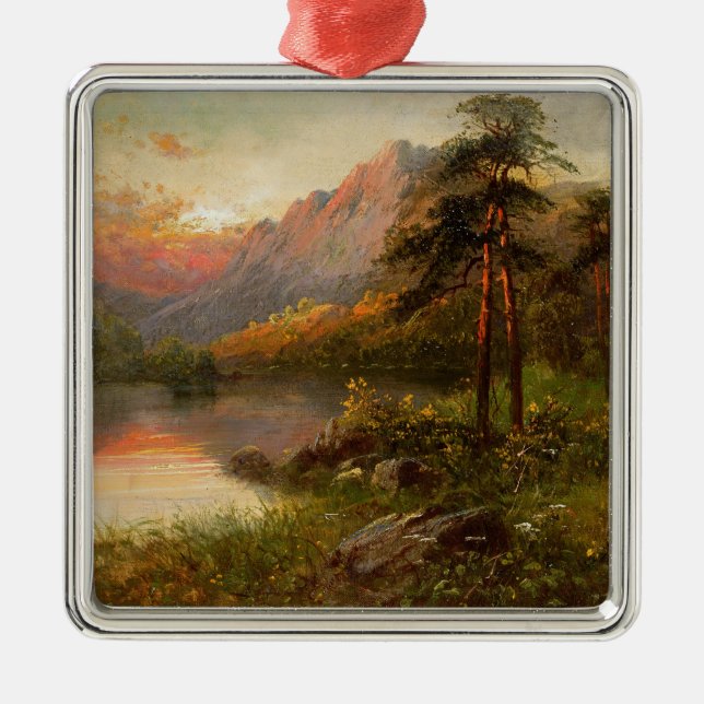 Highland Solitude Metal Tree Decoration (Front)