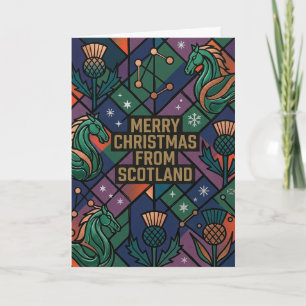 Highland Yule Scottish Christmas Card