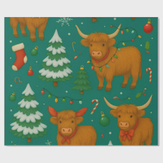 Highland YuleTide Lights Collection  Wrapping Paper
