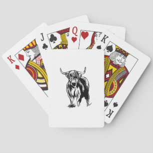 Highlander Cow Playing Cards