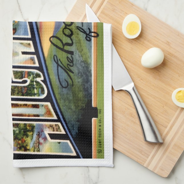 Highlands NC Kitchen Towel (Quarter Fold)