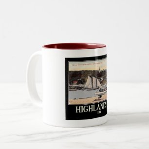 Highlands, New Jersey, Vintage Two-Tone Coffee Mug