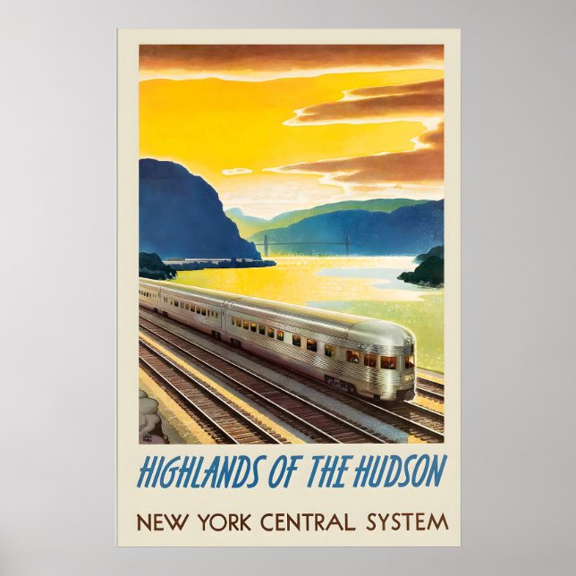 Highlands of the Hudson New York Central System Poster (Front)