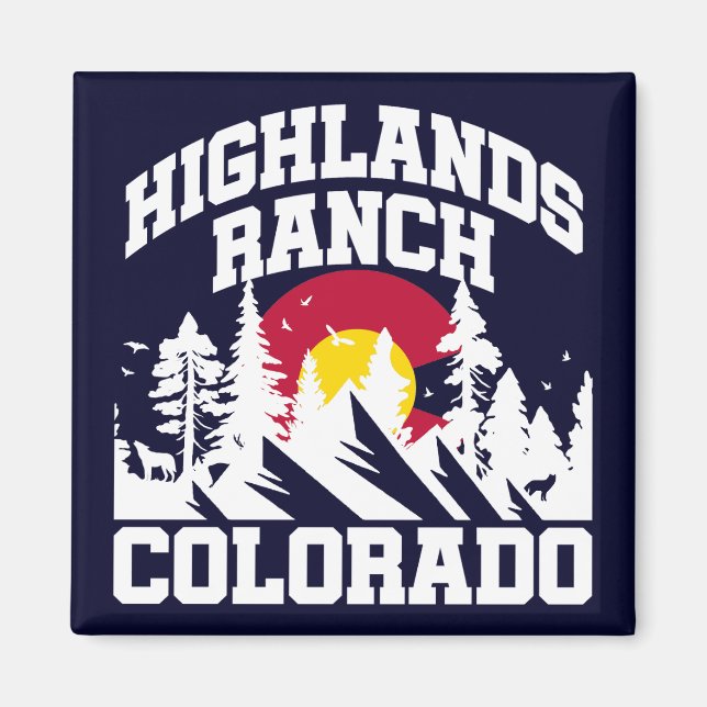 Highlands Ranch,Colorado Magnet (Front)