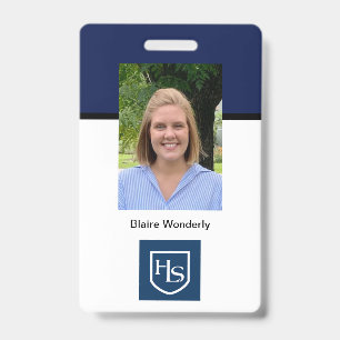 Highlands School Sample B ID Badge