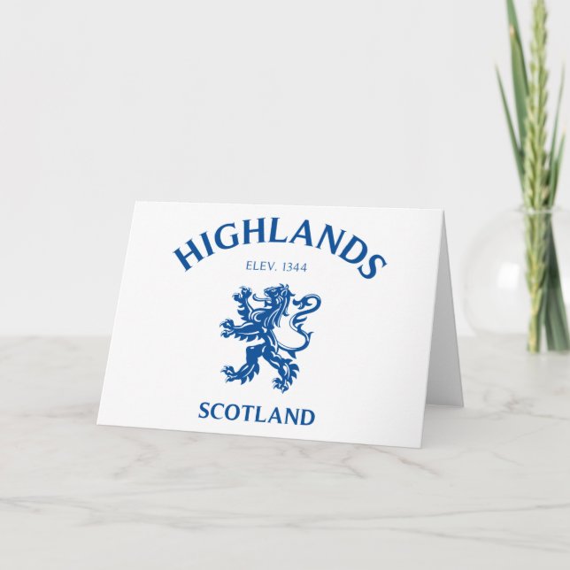 HIGHLANDS Scotland Card (Front)