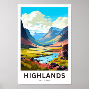 Highlands Scotland Travel Print