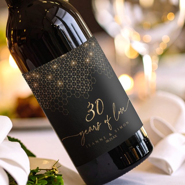 Highlights Gold 30th Anniversary ID1165 Wine Label (Creator Uploaded)