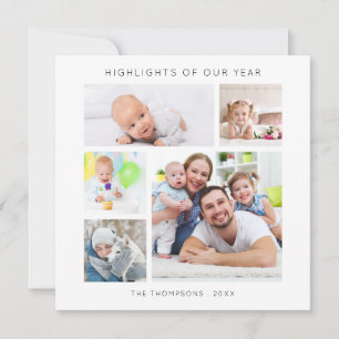 Highlights of Year 5 photo collage Christmas  Card