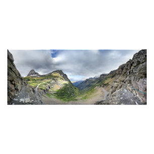 Highline Trail and Going To the Sun Road - Glacier Photo Print