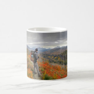 Highline Trail Fall Colour - Glacier National Park Coffee Mug